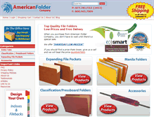 Tablet Screenshot of americanfolder.com